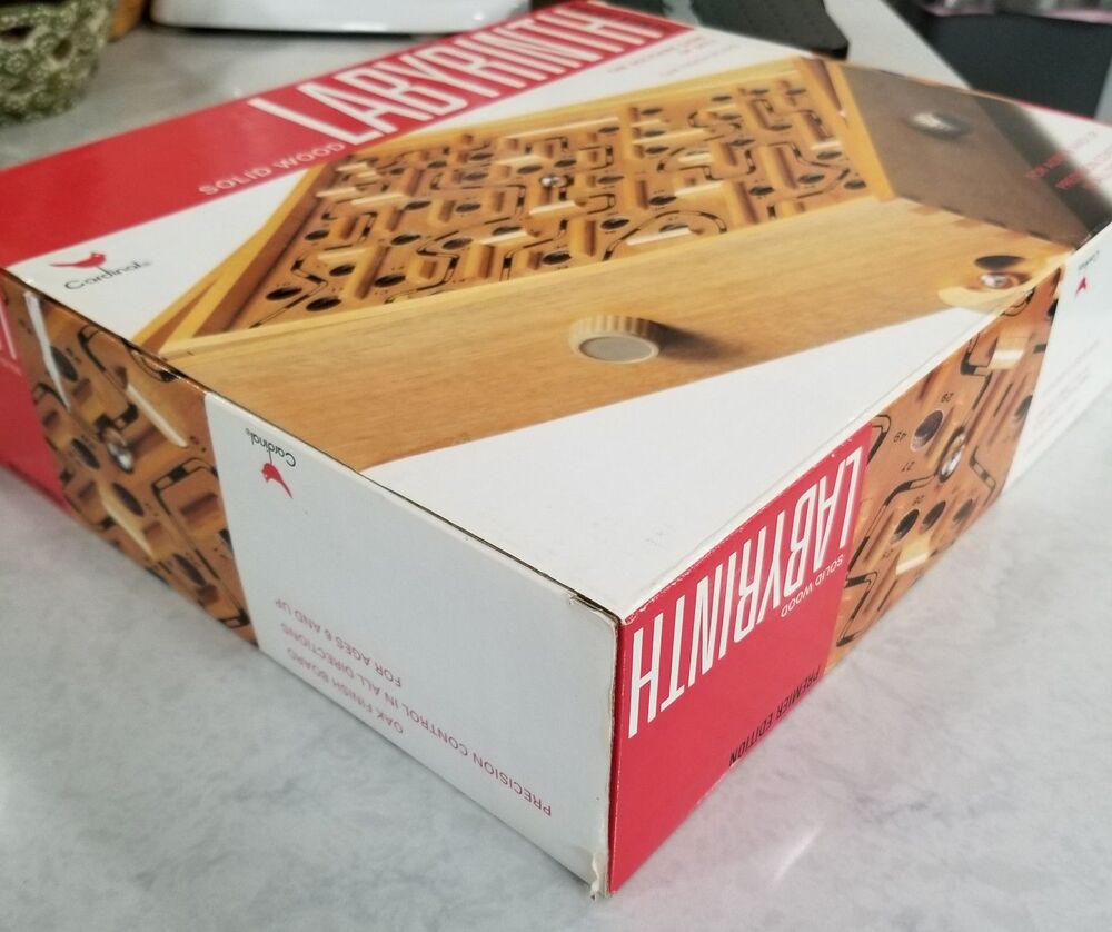 1998 Cardinal Wooden Labyrinth Game w/ Original Box • Solid Wood - Picture 4 of 11